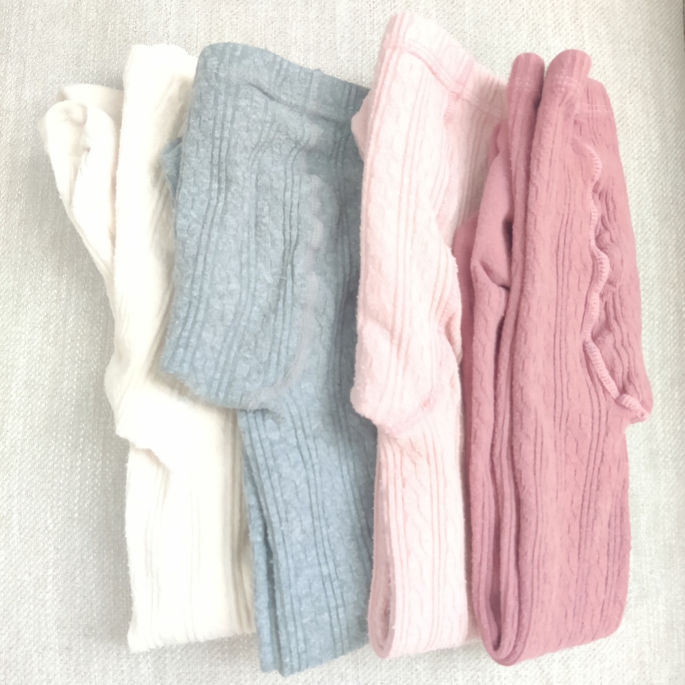 Cable knit tights